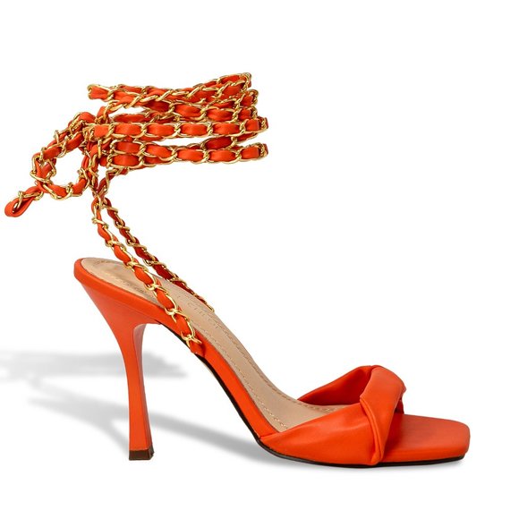 Chase + Chloe Shoes - Women's High Heels Destiny Closed Toe Strappy Heels Sexy Rhinestone Ankl…